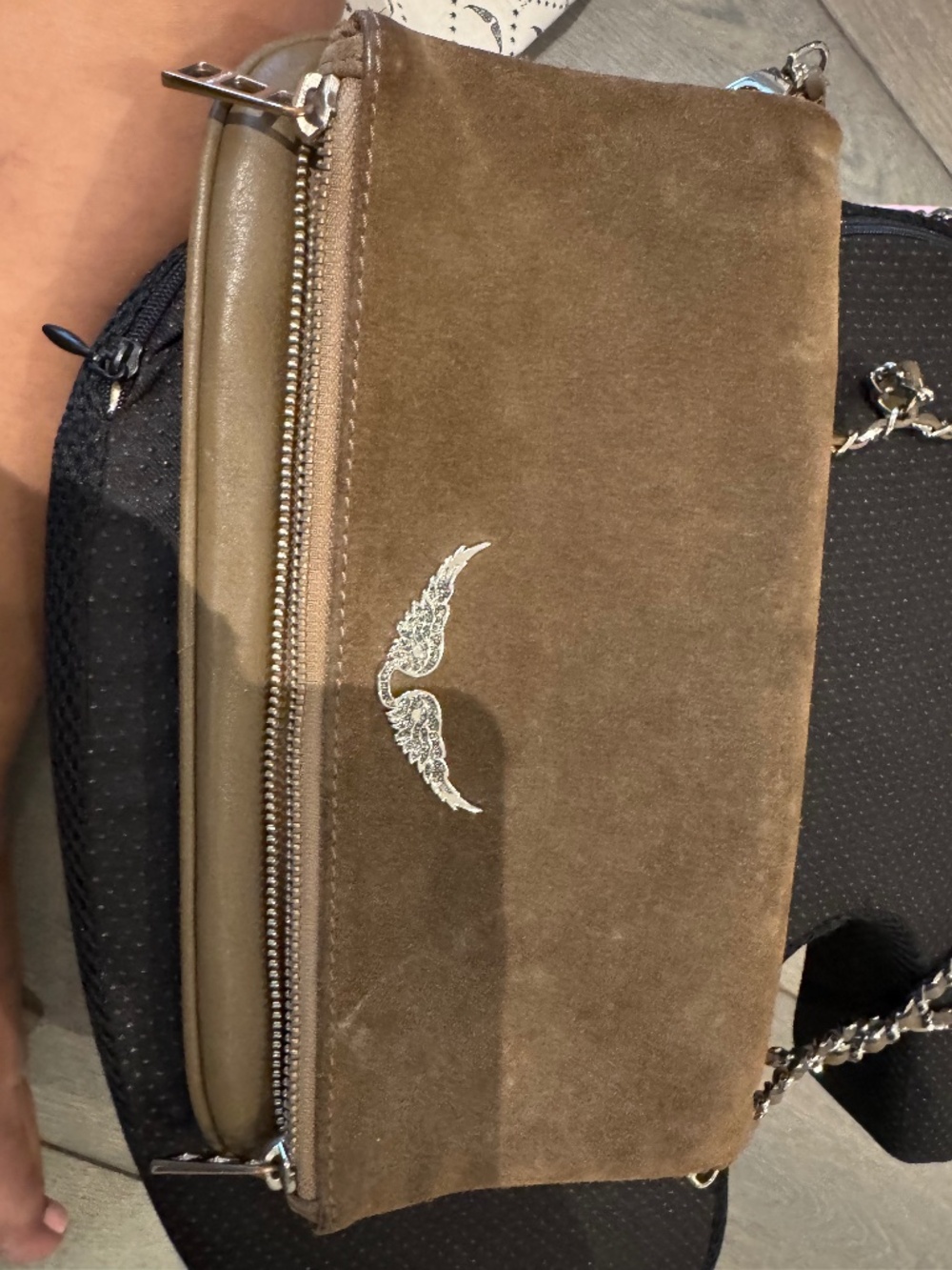 Zadig and Voltaire bag in taupe/mushroom beige